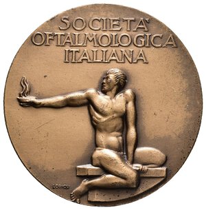 reverse: Medaglia Donaato Cattaneo - societa  oftalmologica italiana  1962-  Diam.40 mm - lotto Co