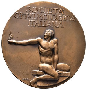 reverse: Medaglia Prof.S.Sgrosso - societa  oftalmologica italiana 1959-  Diam.40 mm - lotto Co