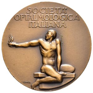 reverse: Medaglia Francesco Orzalesi - societa  oftalmologica italiana 1970  Diam.40 mm - lotto Co