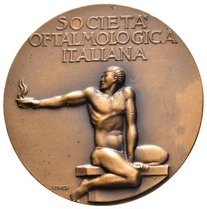 reverse: Medaglia Prof.Rubino - societa  oftalmologica italiana 1968  Diam.40 mm - lotto Co