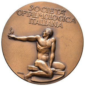 reverse: Medaglia Prof.Maggiore - societa  oftalmologica italiana 1959  Diam.40 mm - lotto Co