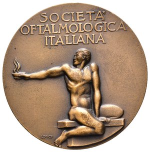 reverse: Medaglia Prof.Gallenga - societa  oftalmologica italiana 1970  Diam.40 mm - lotto Co