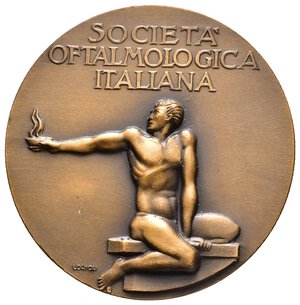 reverse: Medaglia Prof.Santoni - societa  oftalmologica italiana 1970  Diam.40 mm - lotto Co
