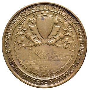 reverse: Medaglia Domenico Cotugno- Congresso Medicina Bari 1931   Diam.32 mm - lotto Co