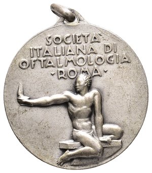 reverse: Medaglia Senatori - societa  oftalmologia Roma 1967  Diam.28 mm - lotto Co