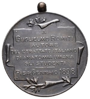 reverse: Medaglia Pisa 1898 a Guglielmo Romiti - Diam.30 mm - lotto Co
