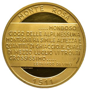 reverse: Medaglia Funivie Monrosa 1964  - Diam.35 mm - lotto Co