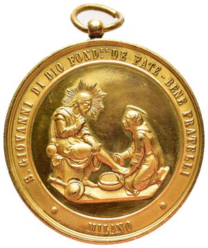 obverse: Medaglia Ordine di S.Giovanni di Dio - 1870 - Diam.47 mm - lotto Co