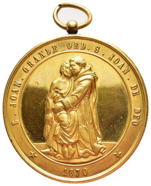 reverse: Medaglia Ordine di S.Giovanni di Dio - 1870 - Diam.47 mm - lotto Co