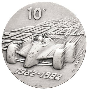 reverse: Medaglia Villeneuve 1992 - decennale della morte -versione Argento - diam.44 mm