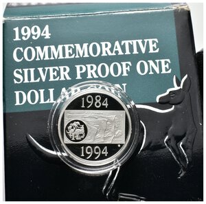 obverse: AUSTRALIA - 1 Dollar argento 1994 PROOF - In confezione Originale