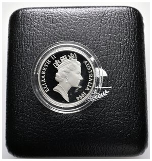 reverse: AUSTRALIA - 1 Dollar argento 1994 PROOF - In confezione Originale