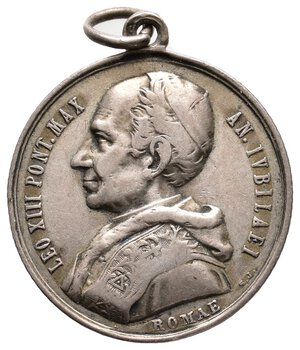 reverse: Medaglia Leone XIII 1901 argento  - Diam.25 mm