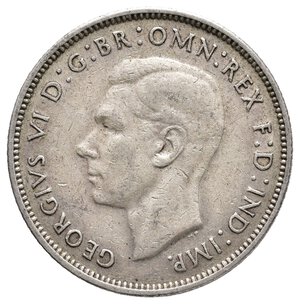 reverse: AUSTRALIA - George VI - Florin argento 1940