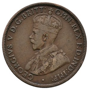 reverse: AUSTRALIA - George V - Half Penny 1913