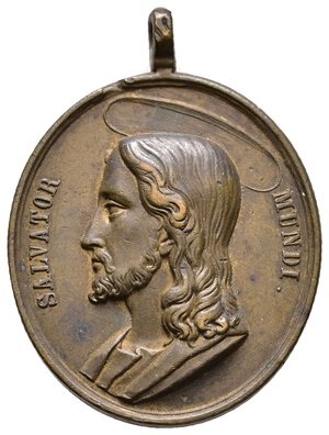 obverse: Medaglia Devozionale Pio IX - Salvator mundi (altezza 37 mm)
