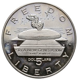 obverse: MARSHALL ISLANDS - 5 Dollars Freedom Liberty 1995
