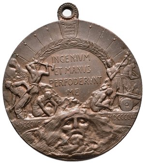 reverse: Medaglia Traforo del Sempione 1906 - diam.35 mm