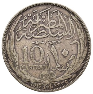 obverse: EGITTO - 10 Piastres argento 1917