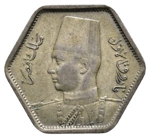 obverse: EGITTO - Farouk - 2 Piastres argento 1933