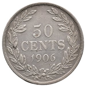 obverse: LIBERIA - 50 Cents argento 1906 RARA