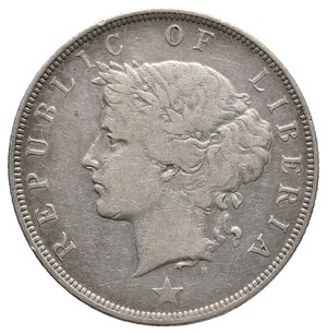 reverse: LIBERIA - 50 Cents argento 1906 RARA