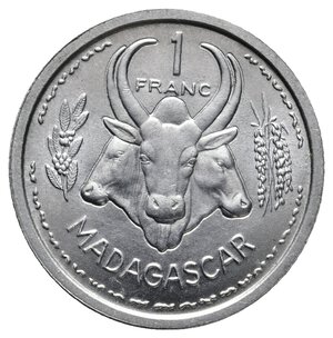 obverse: MADAGASCAR - 1 Franc 1958