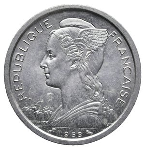 reverse: SOMALIA - 2 Francs 1959 FDC