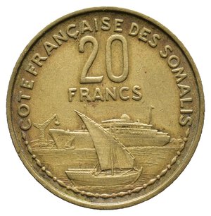 obverse: SOMALIA - 20 Francs 1965