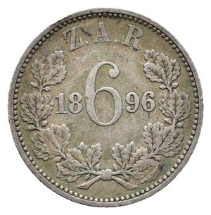 obverse: SUD AFRICA - 6 Pence argento 1896