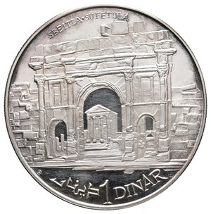 obverse: TUNISIA - Dinaro argento 1969 Tracce di pulizia