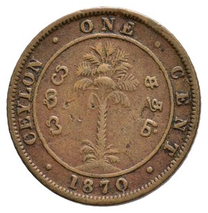 obverse: CEYLON - Victoria queen - 1 Cent 1870