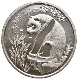 obverse: CINA - 10 Yuan argento PANDA 1993