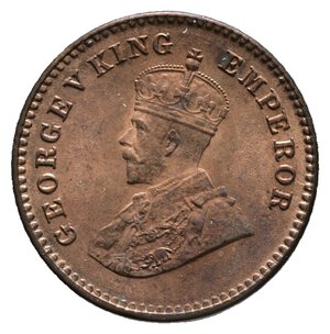 reverse: INDIA BRITANNICA  - George V - 1/12 Anna 1928 FDC Rosso