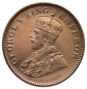 reverse: INDIA BRITANNICA  - George V - Quarter  Anna 1935 FDC Rosso