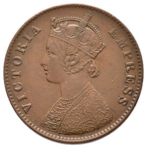 reverse: INDIA BRITANNICA  - Victoria queen - Quarter  Anna 1900