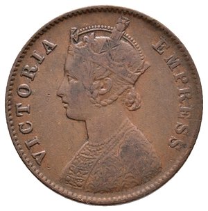 reverse: INDIA BRITANNICA  - Victoria queen - Quarter  Anna 1901