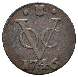 obverse: INDIE OLANDESI - Utrecht - Duit 1746