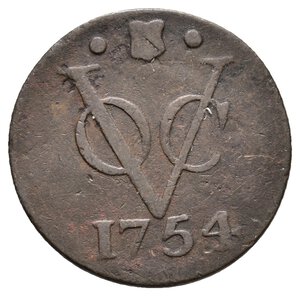 obverse: INDIE OLANDESI - Utrecht - Duit 1754