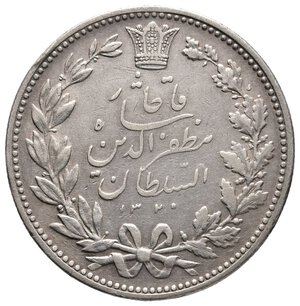 obverse: IRAN - 5000 Dinars argento AH1320 (1902)