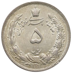 obverse: IRAN - 5 Rials argento AH1311 (1932)