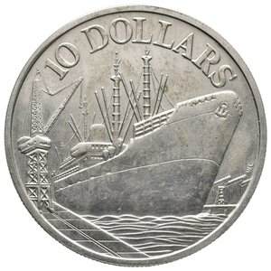 obverse: SINGAPORE - 10 Dollars argento 1976