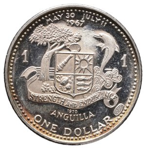 obverse: ANGUILLA - 1 Dollar argento 1967 RARA