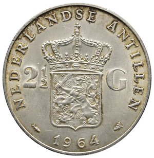 obverse: ANTILLE OLANDESI - 2,5 Gulden argento 1964