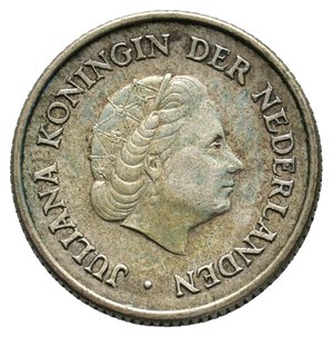 reverse: ANTILLE OLANDESI - 1/4 Gulden argento 1956