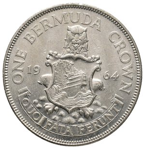 obverse: BERMUDA - 1 Crown argento 1964