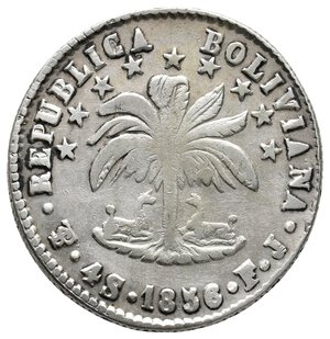 obverse: BOLIVIA - 4 Soles argento 1856