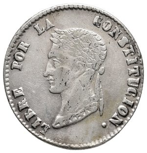 reverse: BOLIVIA - 4 Soles argento 1856