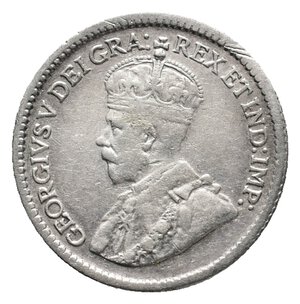 reverse: CANADA  - George V - 5 Cents argento 1914