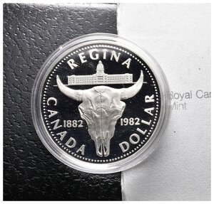 obverse: CANADA  - Dollaro argento 1982